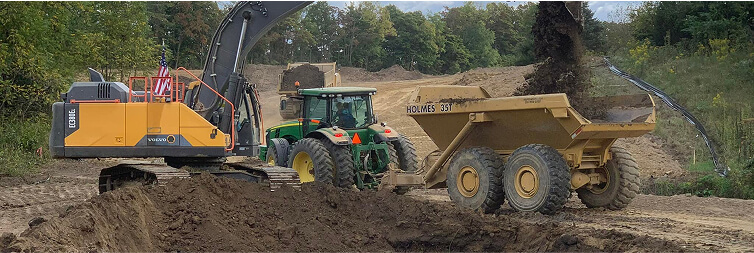 Majors' Enterprises excavating and infrastructure construction project.