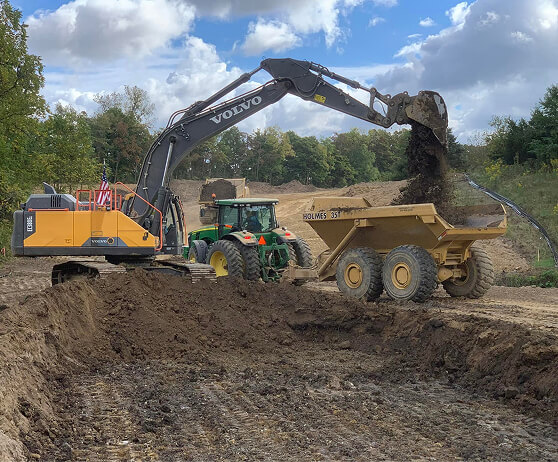 Majors Enterprises excavation work.