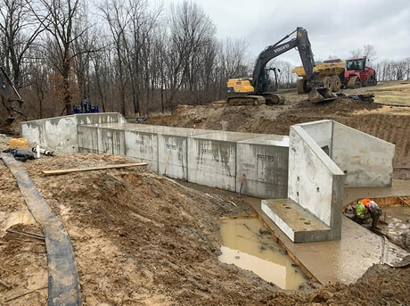Majors' Enterprises building a concrete pipeline.